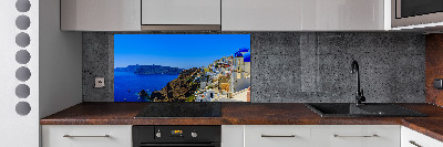 Cooker splashback Santoryn Greece