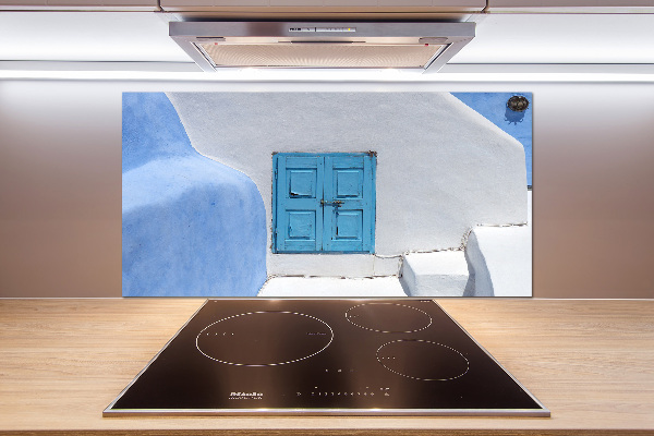 Kitchen splashback panel Santorini Greece