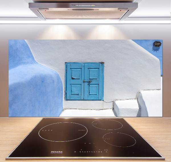 Kitchen splashback panel Santorini Greece