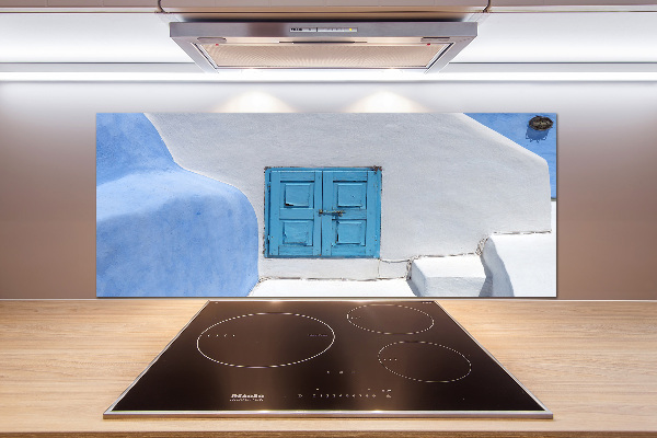 Kitchen splashback panel Santorini Greece