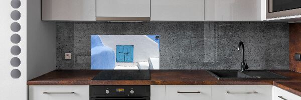 Kitchen splashback panel Santorini Greece