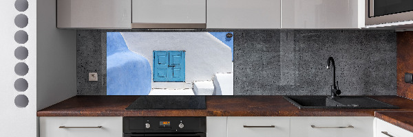 Kitchen splashback panel Santorini Greece