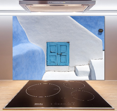 Kitchen splashback panel Santorini Greece