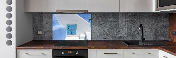 Kitchen splashback panel Santorini Greece