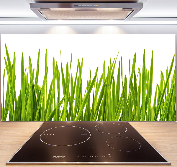 Splashback panel for kitchen Grass