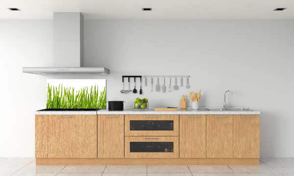 Splashback panel for kitchen Grass