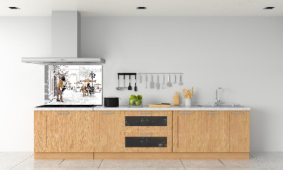 Kitchen splashback Street musician