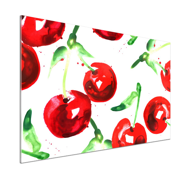 Cooker splashback Cherries