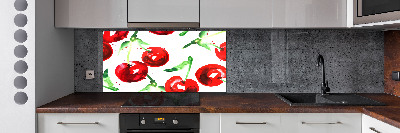 Cooker splashback Cherries