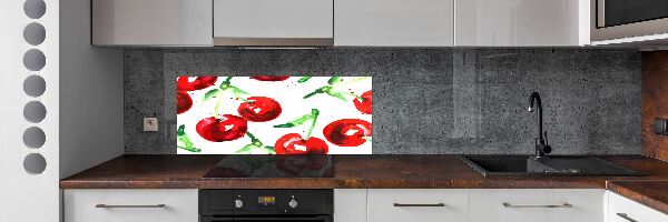 Cooker splashback Cherries