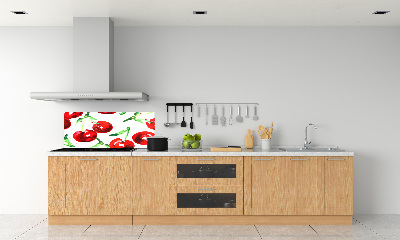 Cooker splashback Cherries