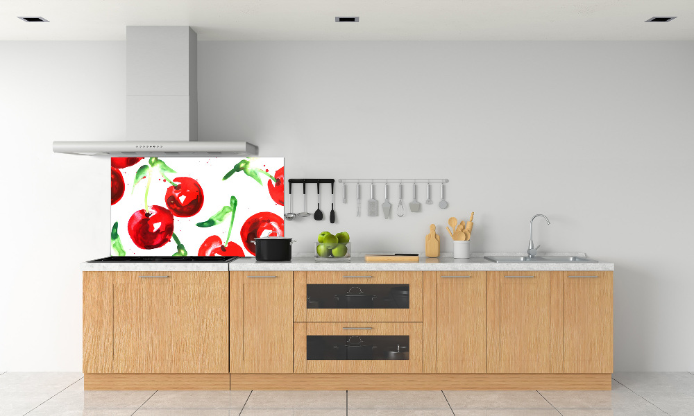 Cooker splashback Cherries