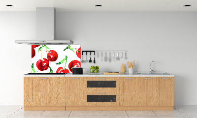 Cooker splashback Cherries