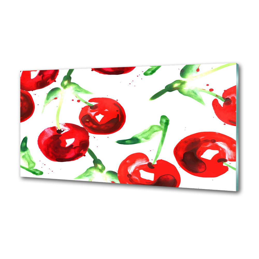 Cooker splashback Cherries