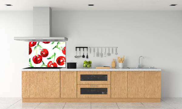 Cooker splashback Cherries