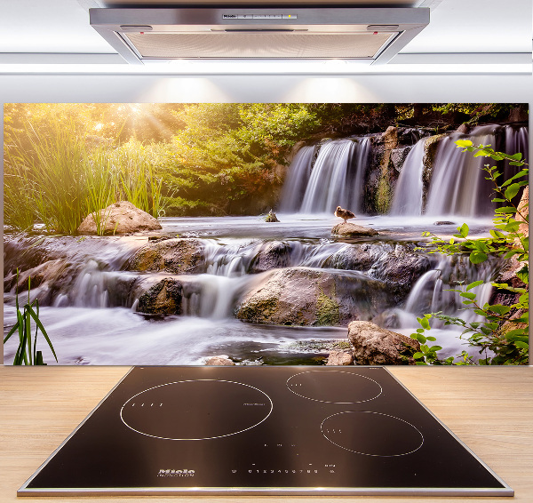 Cooker splashback Waterfall