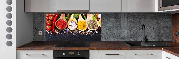 Cooker splashback A mixture of spices