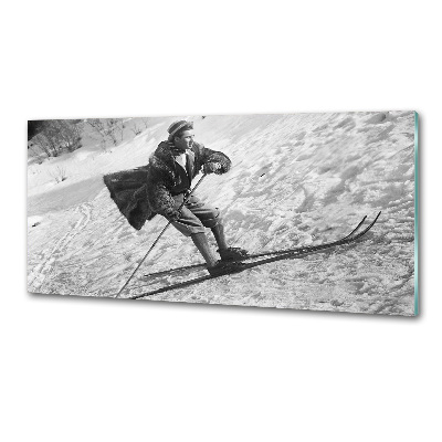 Hob splashback Skier