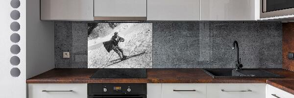 Hob splashback Skier