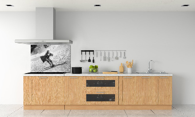 Hob splashback Skier