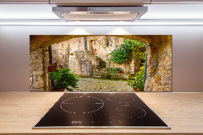 Kitchen splashback panel Italian streets