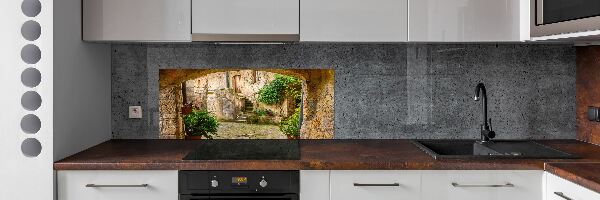 Kitchen splashback panel Italian streets