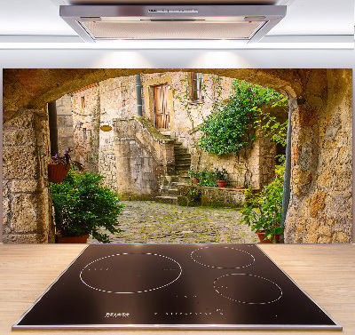 Kitchen splashback panel Italian streets