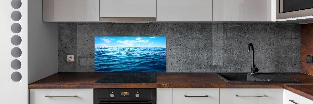 Cooker splashback Sea water