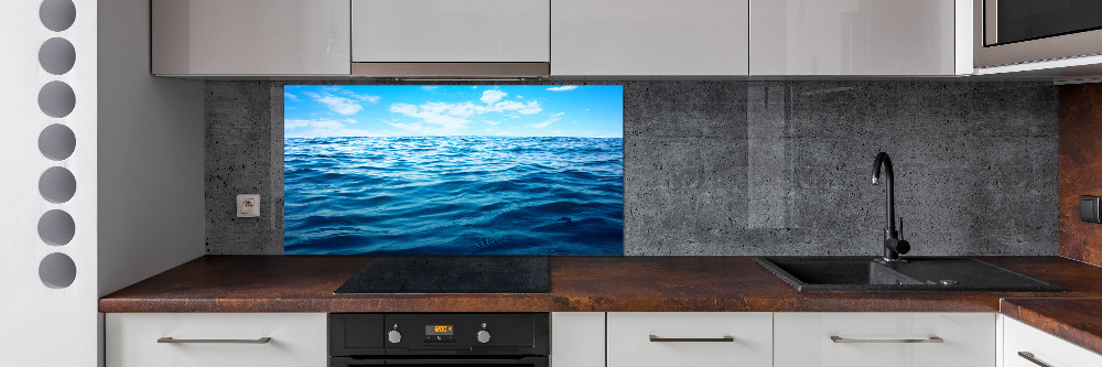 Cooker splashback Sea water