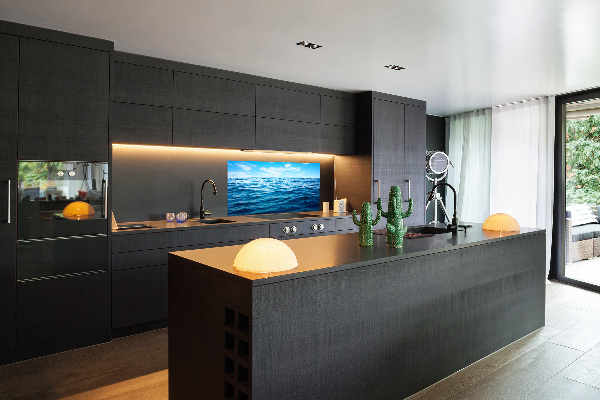 Cooker splashback Sea water