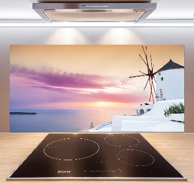 Cooker splashback Santorini Greece