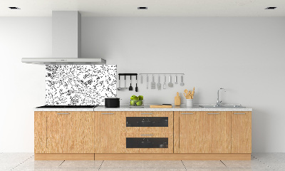 Kitchen wall panels Floral pattern