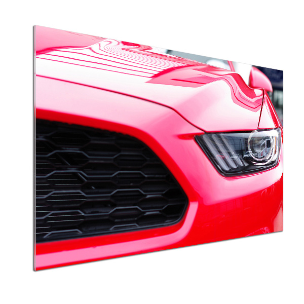 Cooker splashback Red Mustang