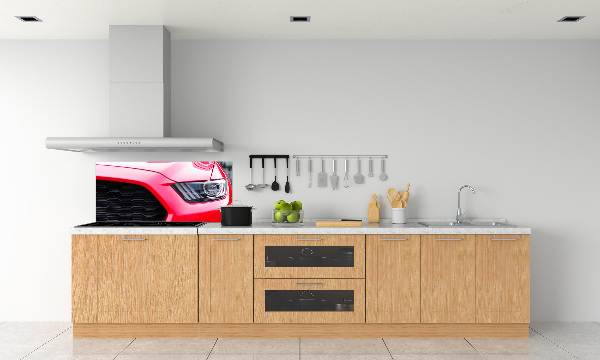 Cooker splashback Red Mustang