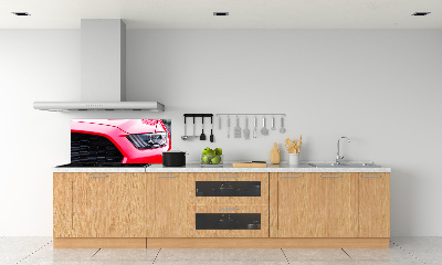 Cooker splashback Red Mustang