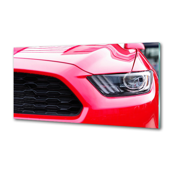 Cooker splashback Red Mustang