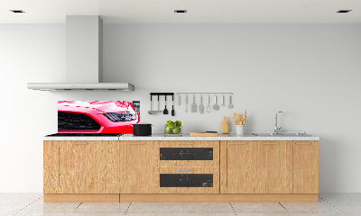 Cooker splashback Red Mustang