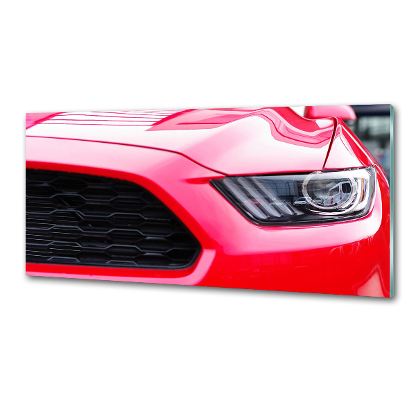 Cooker splashback Red Mustang