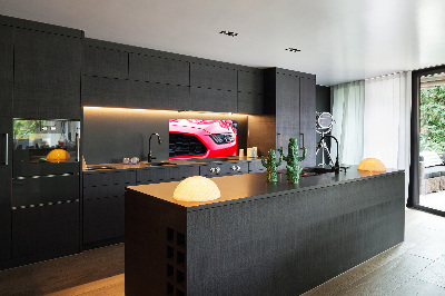 Cooker splashback Red Mustang