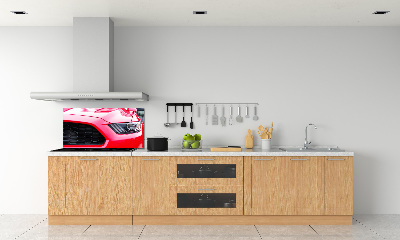 Cooker splashback Red Mustang