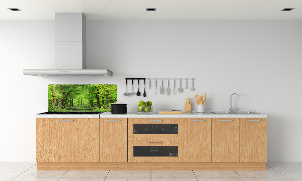 Cooker splashback Spring forest