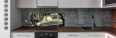 Cooker splashback Carbiolet