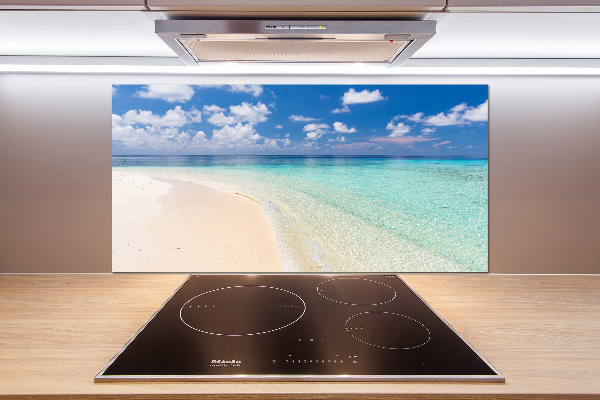 Cooker splashback Beach in the Maldives