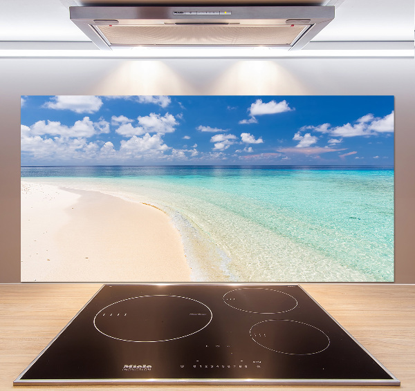 Cooker splashback Beach in the Maldives