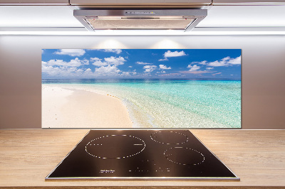 Cooker splashback Beach in the Maldives