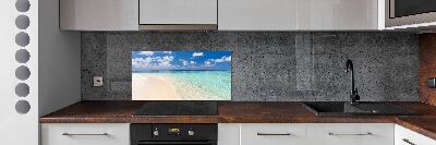 Cooker splashback Beach in the Maldives