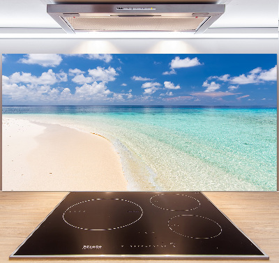 Cooker splashback Beach in the Maldives