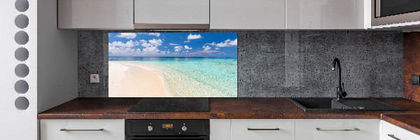 Cooker splashback Beach in the Maldives