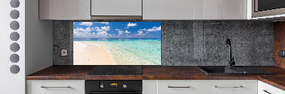 Cooker splashback Beach in the Maldives