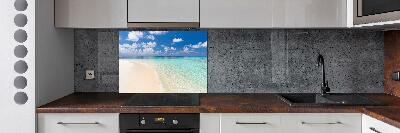 Cooker splashback Beach in the Maldives